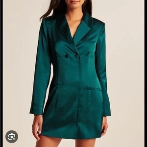 Abercrombie & Fitch Teal Satin dress